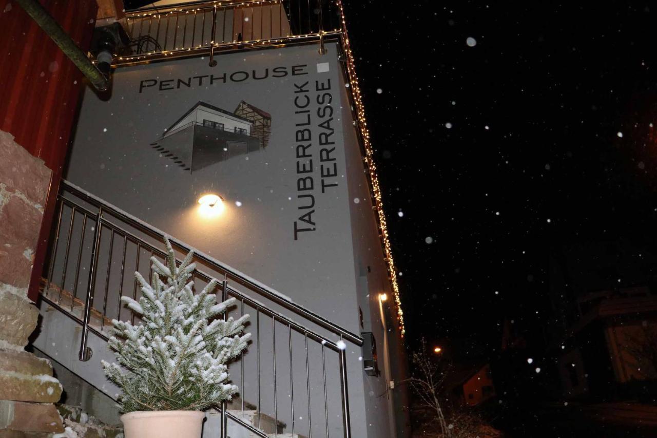 Apartmán Penthouse Tauberblick Tauberbischofsheim Exteriér fotografie